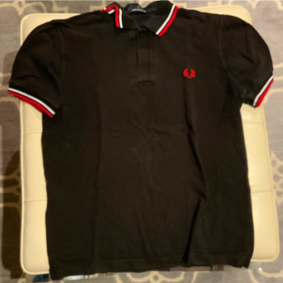 Black Fred Perry Shirt - Made In England - Picture 3 of 5